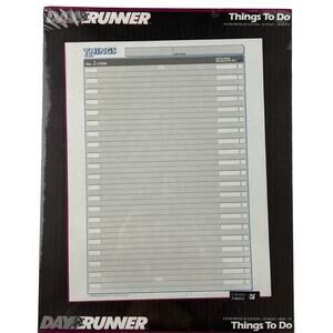 DAY RUNNER Things To Do Refill Entrepreneur Edition 30 Pages Ring NEW Sealed